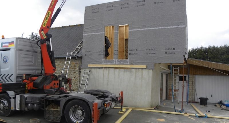 Extension de maison en ossature bois